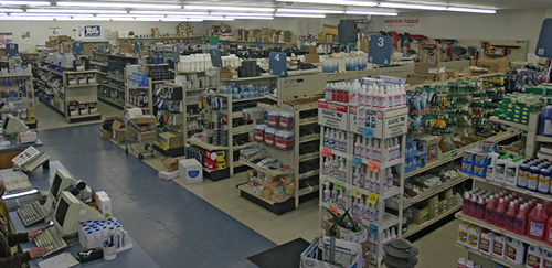 The supply counter at Fisher's Supply in Canby, Oregon