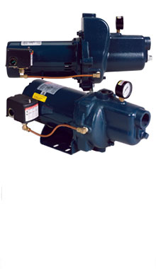 VersaJet Pro cast iron jet pumps with pressure switch and gauge